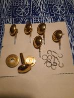 Eindknoppen van messing gordijnen., Ophalen of Verzenden