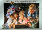 Legpuzzel - Nostalgisch 1000 stukjes ‘Ik heb een geheimpje’, Ophalen of Verzenden, 500 t/m 1500 stukjes, Zo goed als nieuw, Legpuzzel