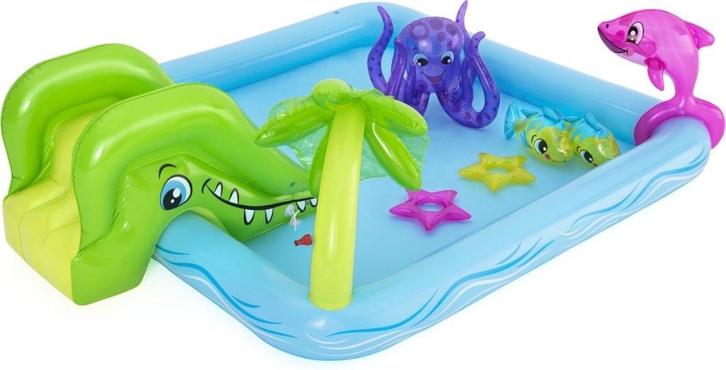 BWestway kinderzwembad met glijbaan, Tuin en Terras, Zwembaden, Nieuw, Opblaaszwembad, Minder dan 80 cm, Minder dan 200 cm, Rechthoekig