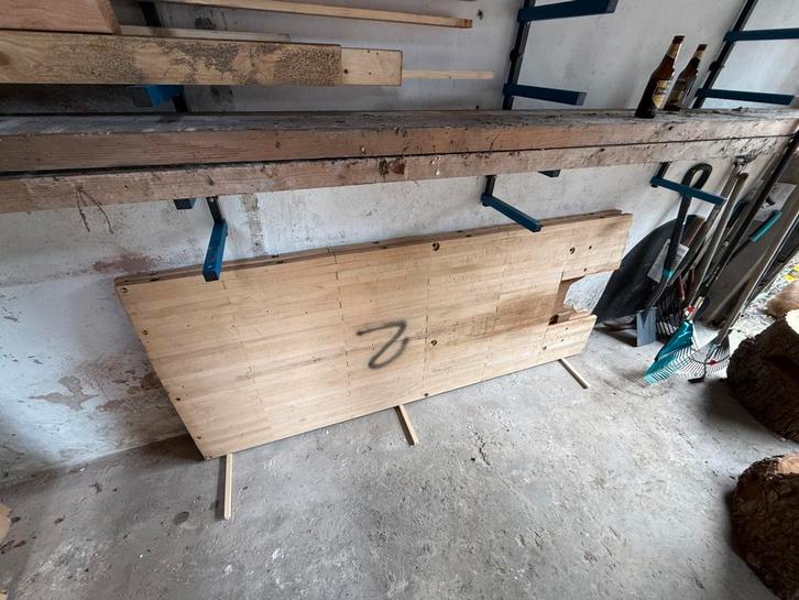 Bowlingbaandelen - Verschillende lengtes, Doe-het-zelf en Verbouw, Hout en Planken, Zo goed als nieuw, Plank, Overige houtsoorten