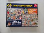 TWEE puzzels Jan van Haasteren 2x1000 stukjes, Ophalen, 500 t/m 1500 stukjes, Zo goed als nieuw