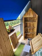 Houten tuinhuisje, Tuinhuis, Zo goed als nieuw, Zonder ramen, Hout