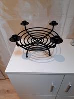 KAARSEN KANDELAAR 4 KAARSEN  ZWART, Ophalen, Zwart, Metaal, Minder dan 25 cm