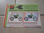 Kawasaki crossers brochure folder 1987, Motoren, Handleidingen en Instructieboekjes, Kawasaki