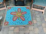 Mozaïek blad voor bv tafel of muurdecoratie 50-55  cm, Tuin en Terras, Ophalen, Zo goed als nieuw, Rechthoekig