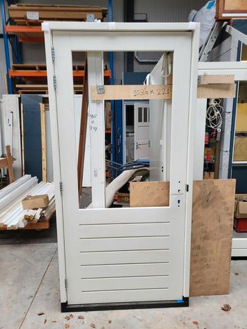 hh extra brede deur 116.5 x 242 + kozijn kunstof onderdorpel beschikbaar voor biedingen