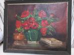 oud schilderij klaprozen, Ophalen of Verzenden