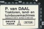 Sticker: Van Daal Traktoren Land en Tuinbouwmachines - Deutz, Ophalen of Verzenden, Zo goed als nieuw, Bedrijf of Vereniging