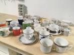Groot servies vele soorten retro vintage kop en schotel thee, Verzenden, Porselein, Overige stijlen, Kop(pen) en/of Schotel(s)