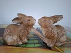 Twee Haasjes Keramiek - Schattige Decoratie, Ophalen of Verzenden, Gebruikt