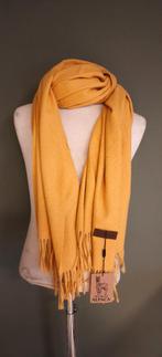Alpaca Sjaal Okergeel, 180x70cm, Kleding | Dames, Maat 46/48 (XL) of groter, Ophalen of Verzenden, Zo goed als nieuw, Sjaal