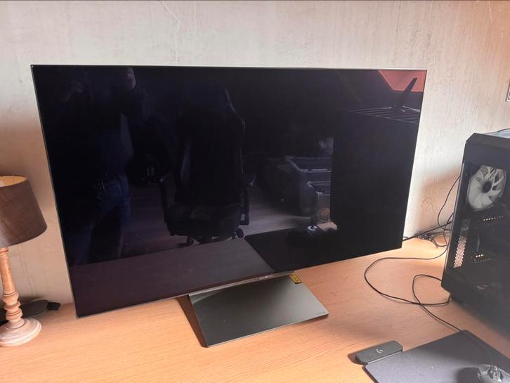 LG OLED flex 42inch 42LX3Q6LA, Computers en Software, Monitoren, Zo goed als nieuw, 101 t/m 150 Hz, HDMI, Gaming, Ingebouwde speakers