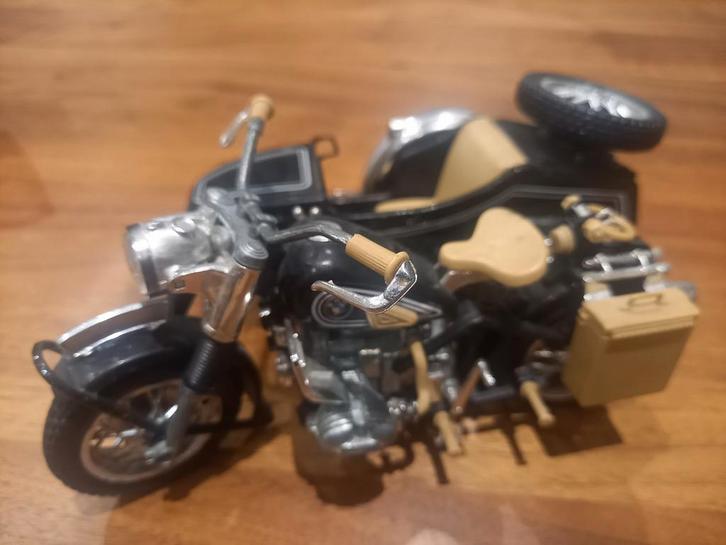 BMW R75 Zijspan Miniatuur 1:24 Polistil-Tonka, Hobby en Vrije tijd, Modelauto's | 1:24, Gebruikt, Motor, Overige merken, Ophalen of Verzenden