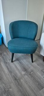 WOOOD fauteuil Sara in kleur petrol, Ophalen, Gebruikt, Minder dan 75 cm, Stof