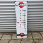 Prachtige oude Martini thermometer emaille, Ophalen of Verzenden, Gebruikt, Reclamebord