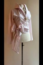 Pauw 1 overslag wikkel blouse katoen licht roze, Maat 38/40 (M), Roze, Zo goed als nieuw, Verzenden
