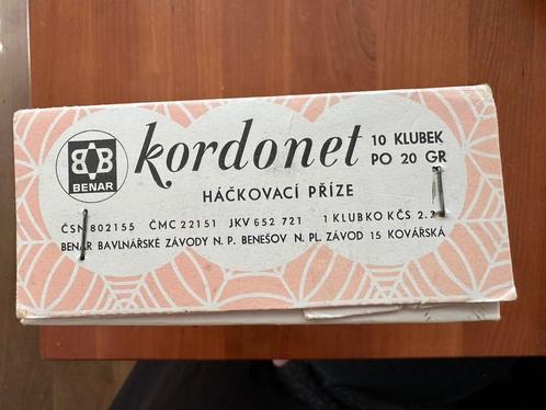 Kordonet haakgaren uit Tsjechië 2 dozen, Hobby en Vrije tijd, Breien en Haken, Nieuw, Breien of Haken, Wol of Garen, Ophalen of Verzenden