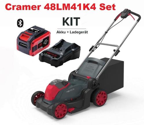 Cramer 48LM41K4 Accu Grasmaaier Set(nieuwdoos), Tuin en Terras, Grasmaaiers, Nieuw, Accu-grasmaaier, 40 t/m 49 cm, Cirkelmaaier