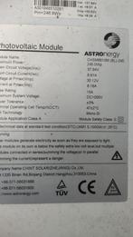 Zonnepaneel Astronergy 245Wp (68stuks) zwart, Doe-het-zelf en Verbouw, Zonnepanelen en Toebehoren, Ophalen, Gebruikt, Paneel, 200 wattpiek of meer