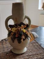 30 cm hoge vaas met droogbloemen gedecoreerd, Ophalen of Verzenden