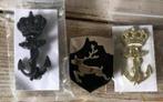 Korps Mariniers Setje Emblemen -5, Verzenden, Marine, Nederland, Embleem of Badge