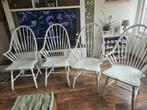 4 windsor eetkamerstoelen, Huis en Inrichting, Stoelen, Ophalen, Gebruikt, Wit