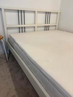 Bed 1.40 x 2.00 meter inlc goed matras + fijne topper, Ophalen, Wit, Tweepersoons, 140 cm