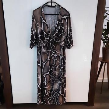 Sallie Sahne, giraffenprint jurk mt 54 met bolero mt 50 beschikbaar voor biedingen