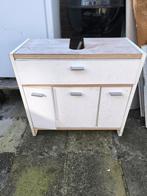 GRATIS Wastafelkast met lades en deurtjes, Huis en Inrichting, Badkamer | Badkamermeubels, Ophalen, Gebruikt, 50 tot 100 cm, Minder dan 100 cm