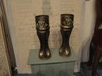 antiek messing vazen uit de oorlog loopgraven kunst, Ophalen of Verzenden