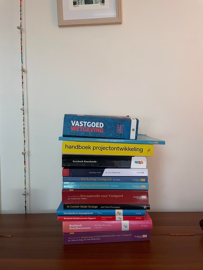 Diverse Schoolboeken Vastgoedkunde & Makelaardij, Boeken, Studieboeken en Cursussen, Ophalen of Verzenden, Beta, Gelezen, HBO