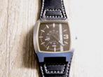 Just horloge met zwarte wijzerplaat, Sieraden, Tassen en Uiterlijk, Horloges | Heren, Ophalen of Verzenden, Zo goed als nieuw