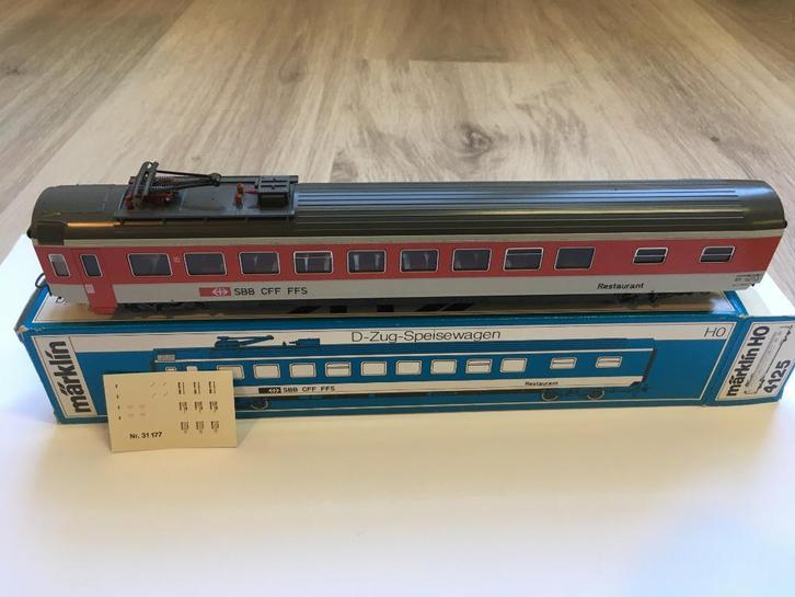 Marklin 4125 SBB/CFF Zwitserse spoorwegen, Hobby en Vrije tijd, Modeltreinen | H0, Nieuw, Wagon, Wisselstroom, Märklin, Ophalen of Verzenden