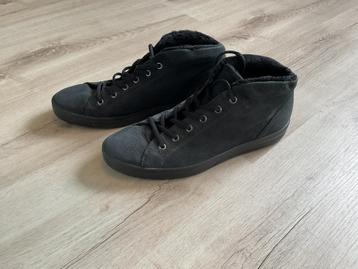 Ecco hoge sneakers, nubuck, zwart, gevoerd, mt.43 beschikbaar voor biedingen