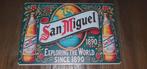 Wandbord san miguel bier, Verzamelen, Ophalen of Verzenden, Nieuw, Reclamebord, Plaat of Schild, Overige merken