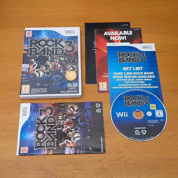 Wii | Rock Band 3 / RockBand 3, Spelcomputers en Games, Games | Nintendo Wii, Gebruikt, Muziek, 3 spelers of meer, Vanaf 3 jaar