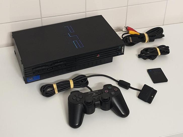 SONY PlayStation 2 PHAT met Controller & MemoryCard, Spelcomputers en Games, Spelcomputers | Sony PlayStation 2, Gebruikt, Phat