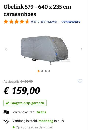Obelink Caravanhoes 579-640cm Nieuw beschikbaar voor biedingen