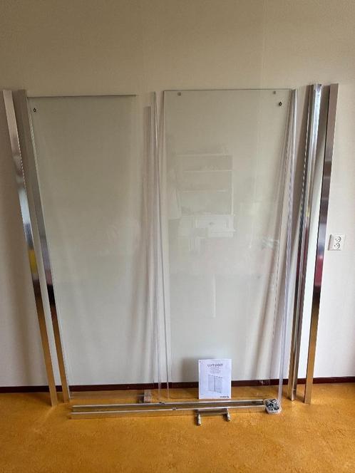 Douchewand met schuifdeur 140x195cm voor nis, Huis en Inrichting, Badkamer | Complete badkamers, Gebruikt, Ophalen