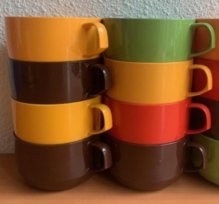 Mepal: 4x soepkom (retro/vintage), Caravans en Kamperen, Kampeeraccessoires, Zo goed als nieuw, Ophalen of Verzenden