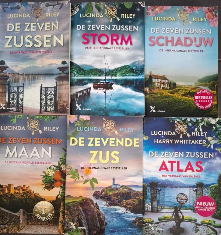 Lucinda Riley: De zeven zussen deel 1, 2, 3, 7 & 8, Boeken, Romans, Gelezen, Europa overig, Ophalen of Verzenden
