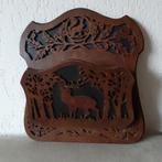wand brievenkranthouder hout antiek, Ophalen