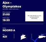 Ticket Ajax - Olympiakos Champions League Nood, Tickets en Kaartjes, Eén persoon, September
