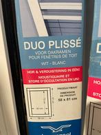 Duo plissé voor dakramen, Ophalen of Verzenden, Nieuw, Wit, Minder dan 100 cm