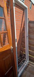 Hardhouten kozijn met deur, Doe-het-zelf en Verbouw, Kozijnen en Schuifpuien, Gebruikt, Deurkozijn, Hout, Ophalen