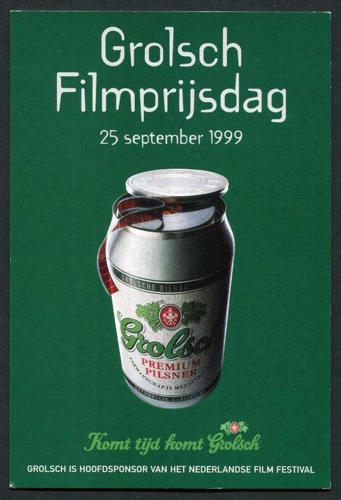 Enschede , Grolsch filmprijsdag , 25 september 1999., Verzamelen, Ansichtkaarten | Themakaarten, Ongelopen, 1980 tot heden, Overige thema's