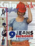Knipmode bijlage extra 9 jeans patronen + accessoires 2010, Verzenden, Zo goed als nieuw, Vrouw, Knipmode
