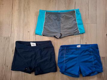 3x zwembroek - maat 134-140 - o.a. Hema beschikbaar voor biedingen