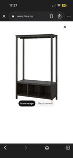 IKEA HEMNES open wardrobe, black-brown, 120x50x197 cm, Ophalen, 100 tot 150 cm, Zo goed als nieuw, 150 tot 200 cm