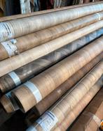 Couponnen vinyl nú €5,- per m2, Huis en Inrichting, Stoffering | Vloerbedekking, Ophalen, 75 m² of meer, Nieuw, Crème